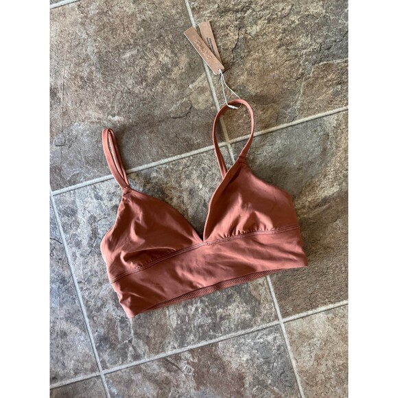 Skims Fits Everybody Triangle Longline Bralette Bronze Size Small - Picture 4 of 9